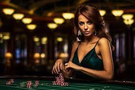 Live casino studio showing multiple table games in operation